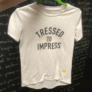 DryBar Tressed to Impress White T shirt